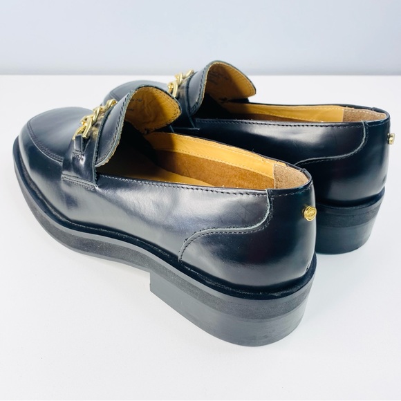 Classic Noak Loafers Slip On Mens size 10 Black Patent Leather Shoes